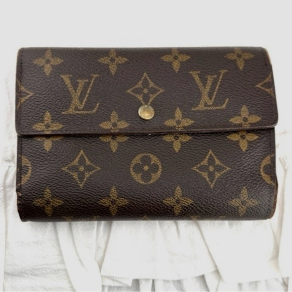 Louis Vuitton Monogram Porte Tresor Etui Papier Trifold Wallet